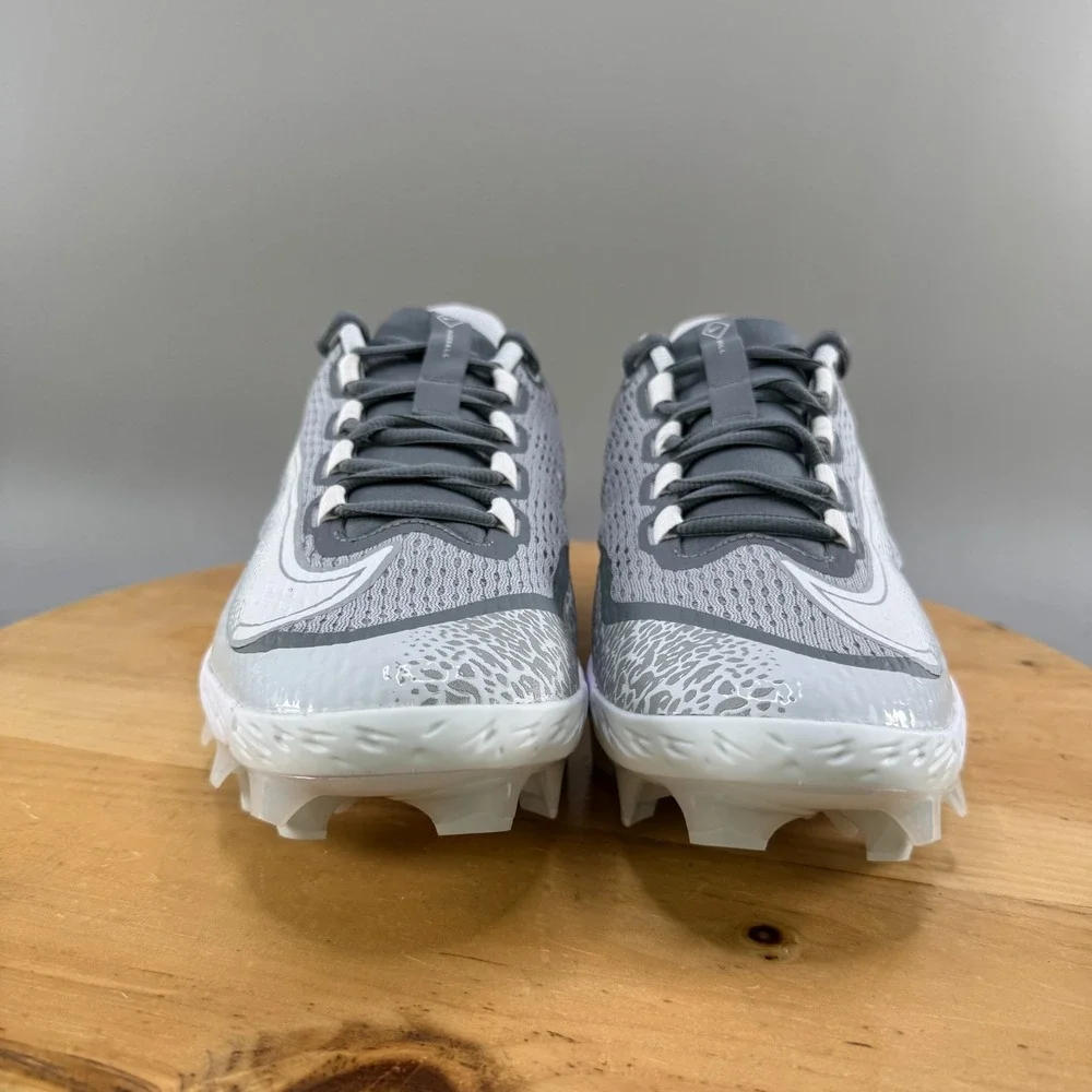 Nike Alpha Hurrache Elite 4 MCS Low Mens Size 11‎ Baseball Cleats Gray White NEW